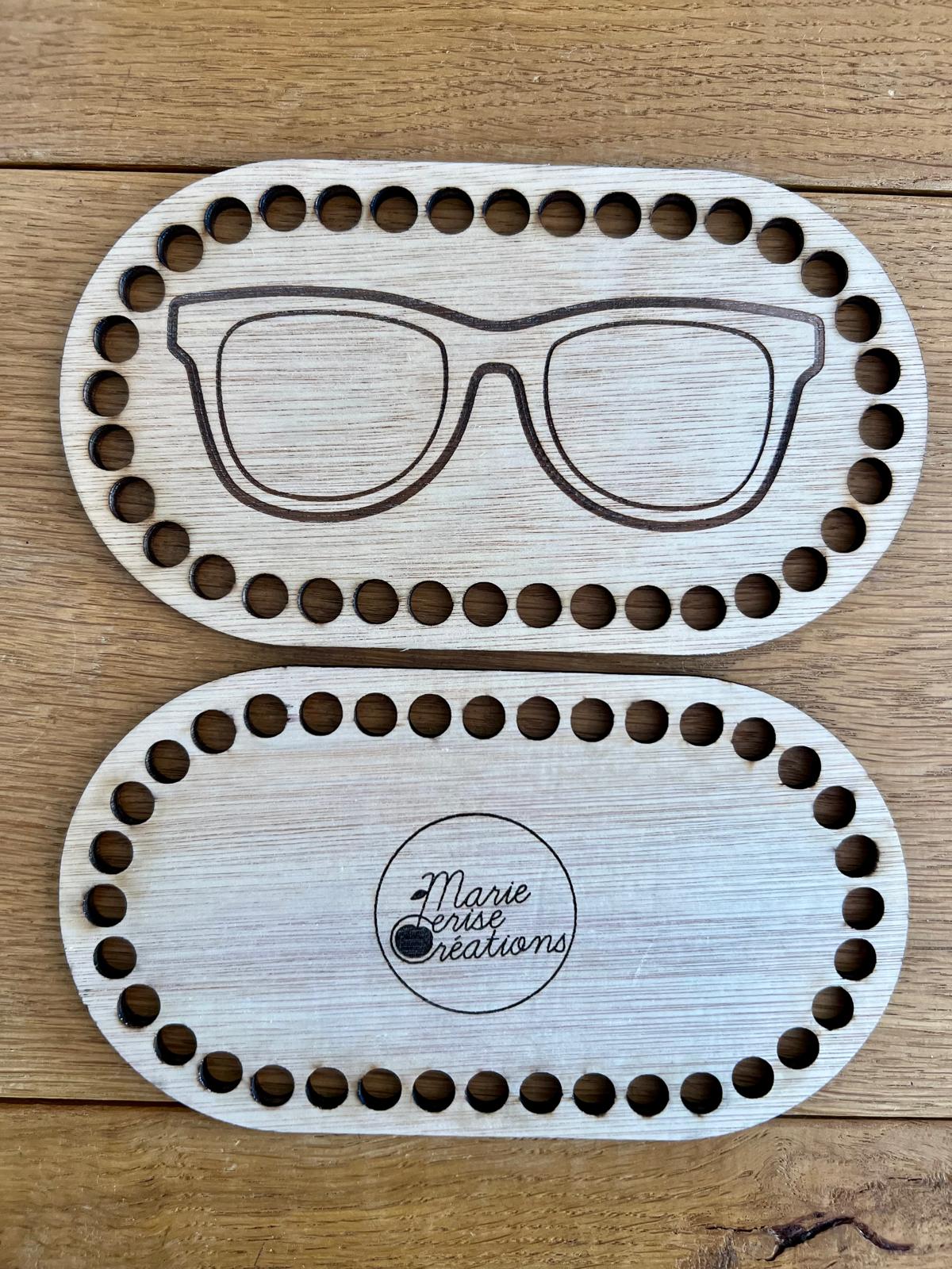 1 Fond Bois pour Vide Poche Range Lunettes au Crochet 18cm x 10cm Epaisseur 5mm Made In France