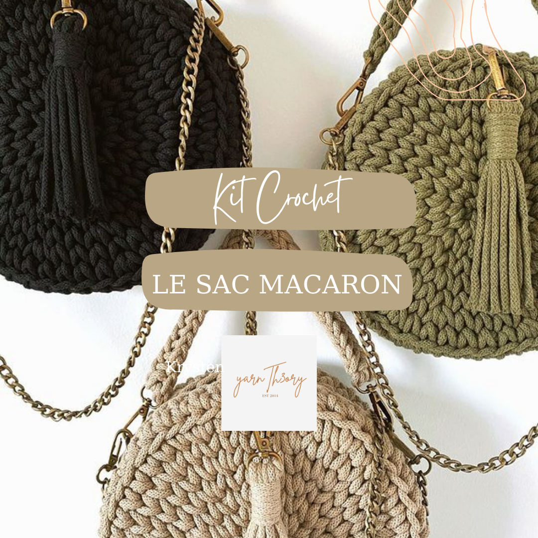 Sac top macaron crochet