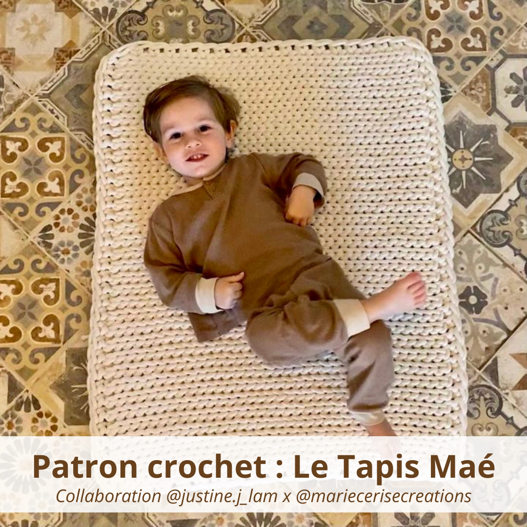 PATRON CROCHET PDF : Le Tapis MAE - Niveau Débutant