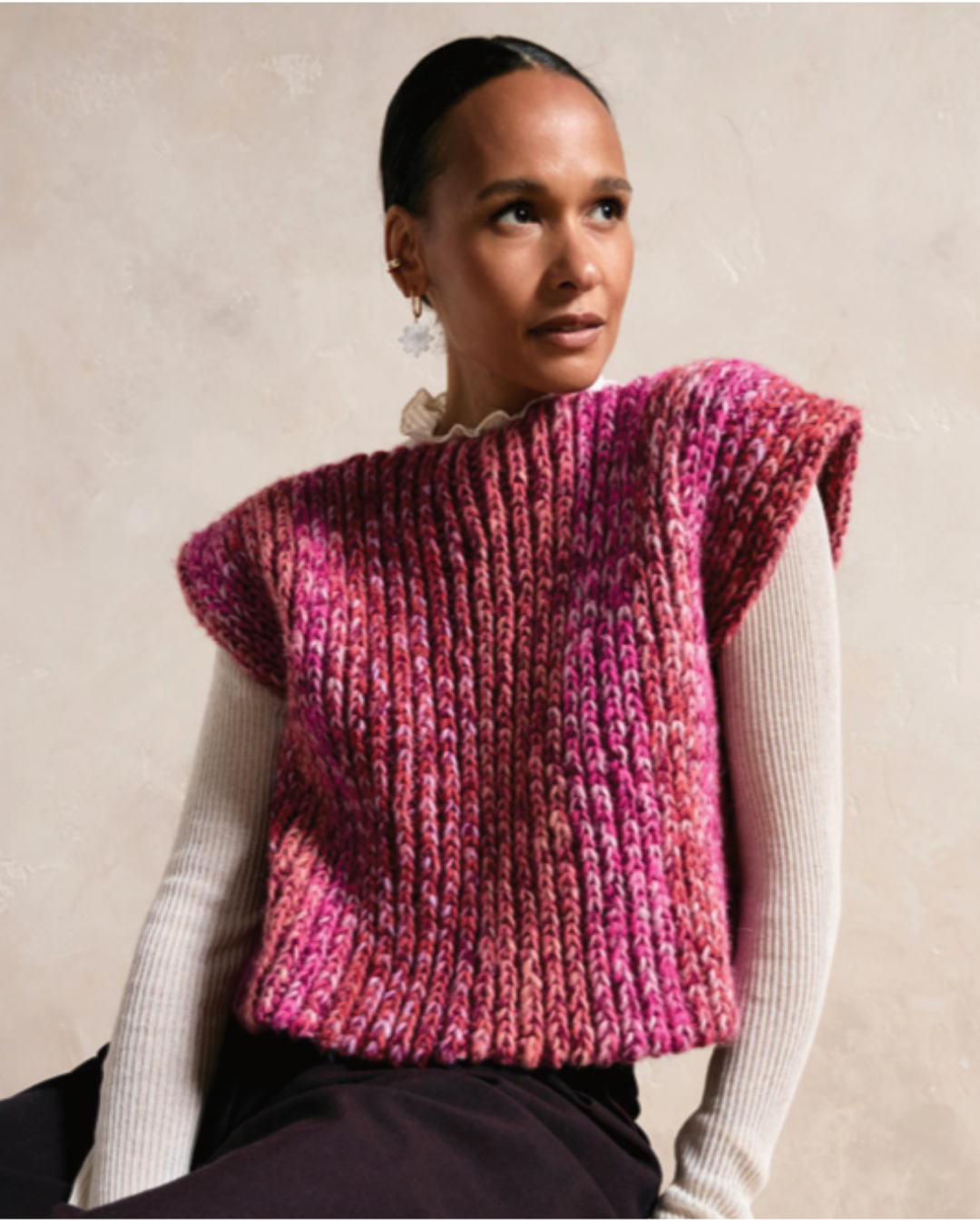 Patron PDF Crochet Phildar : modèle femme le pull ADELA en phil easy et chic