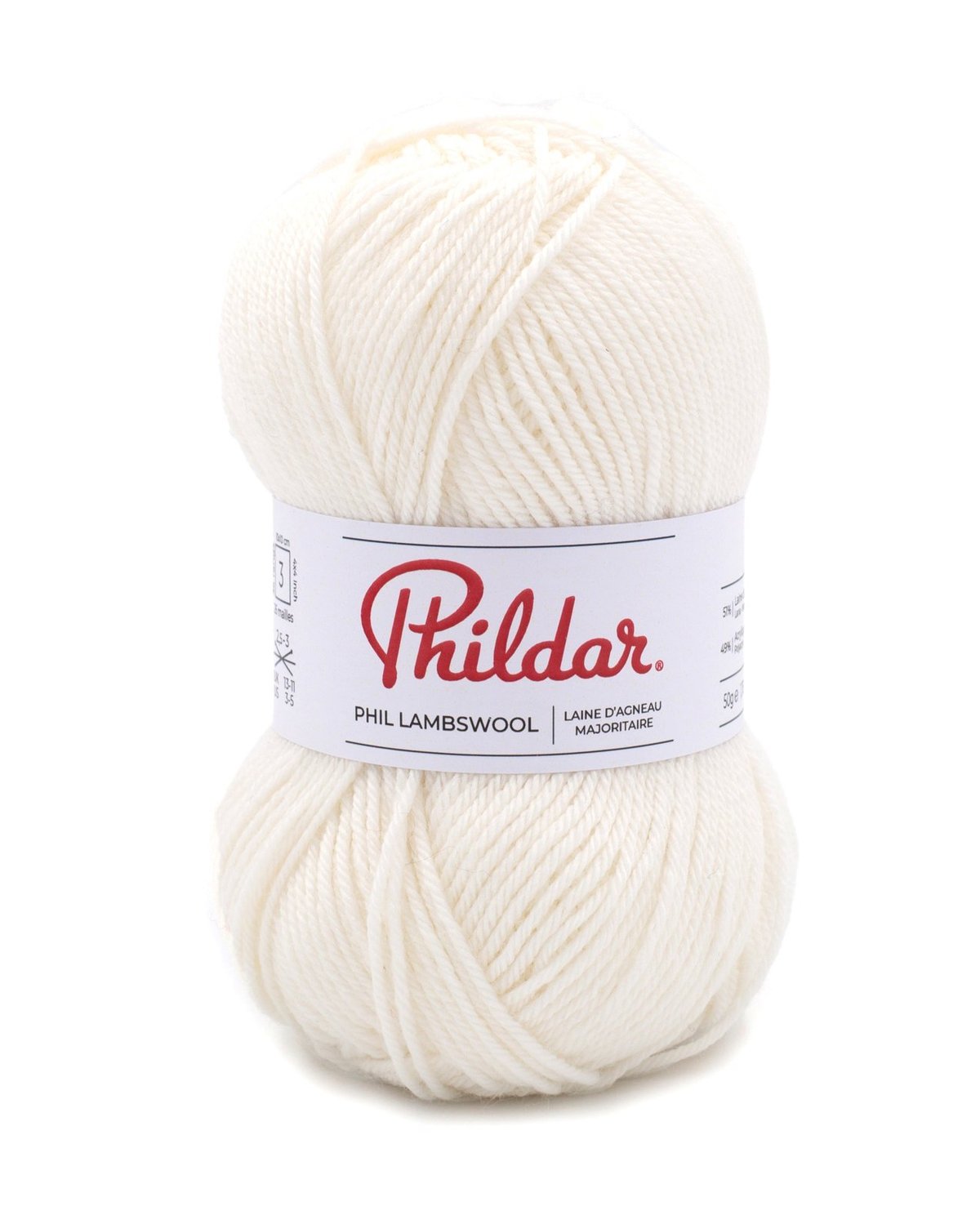 PHILDAR - PHIL LAMBSWOOL - BLANC