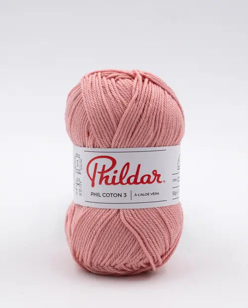 PHILDAR - PHIL COTON 3 - ROSE SAUMON