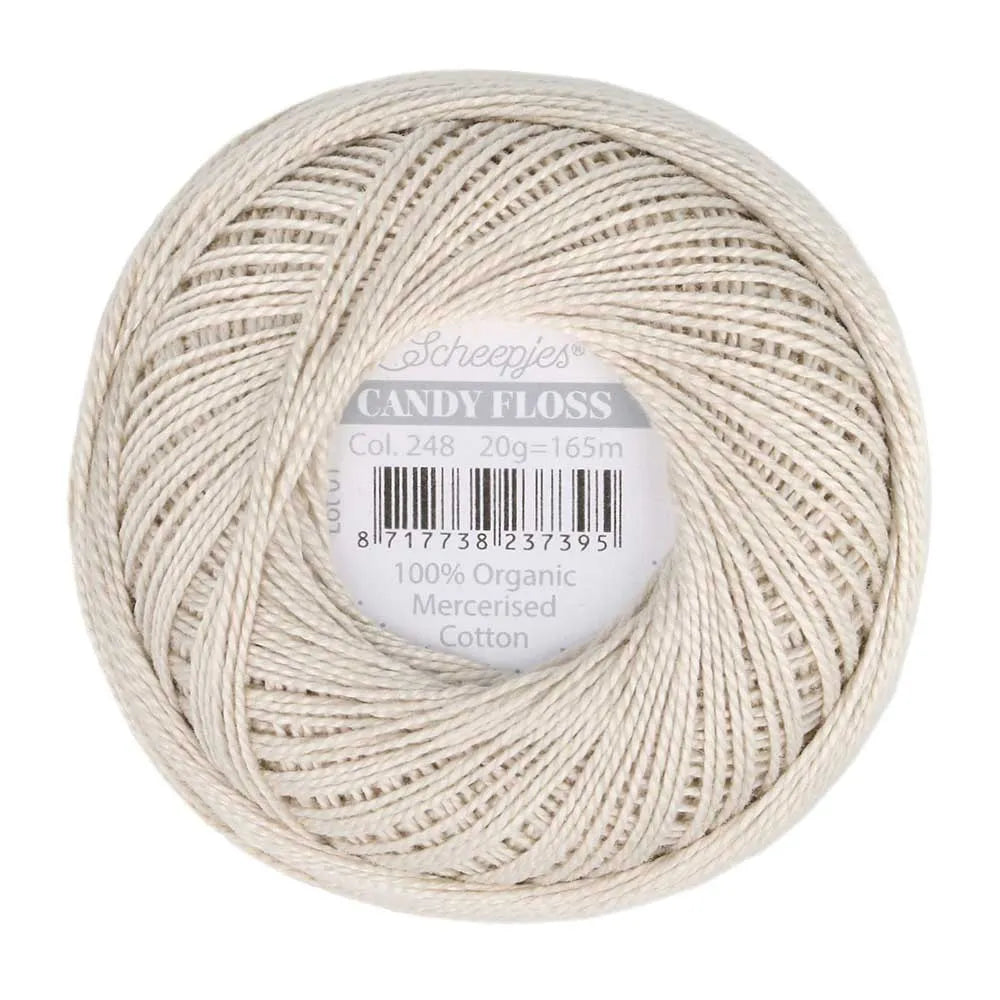 Scheepjes - Coton perlé Candy Floss 20 g - 248 Champagne