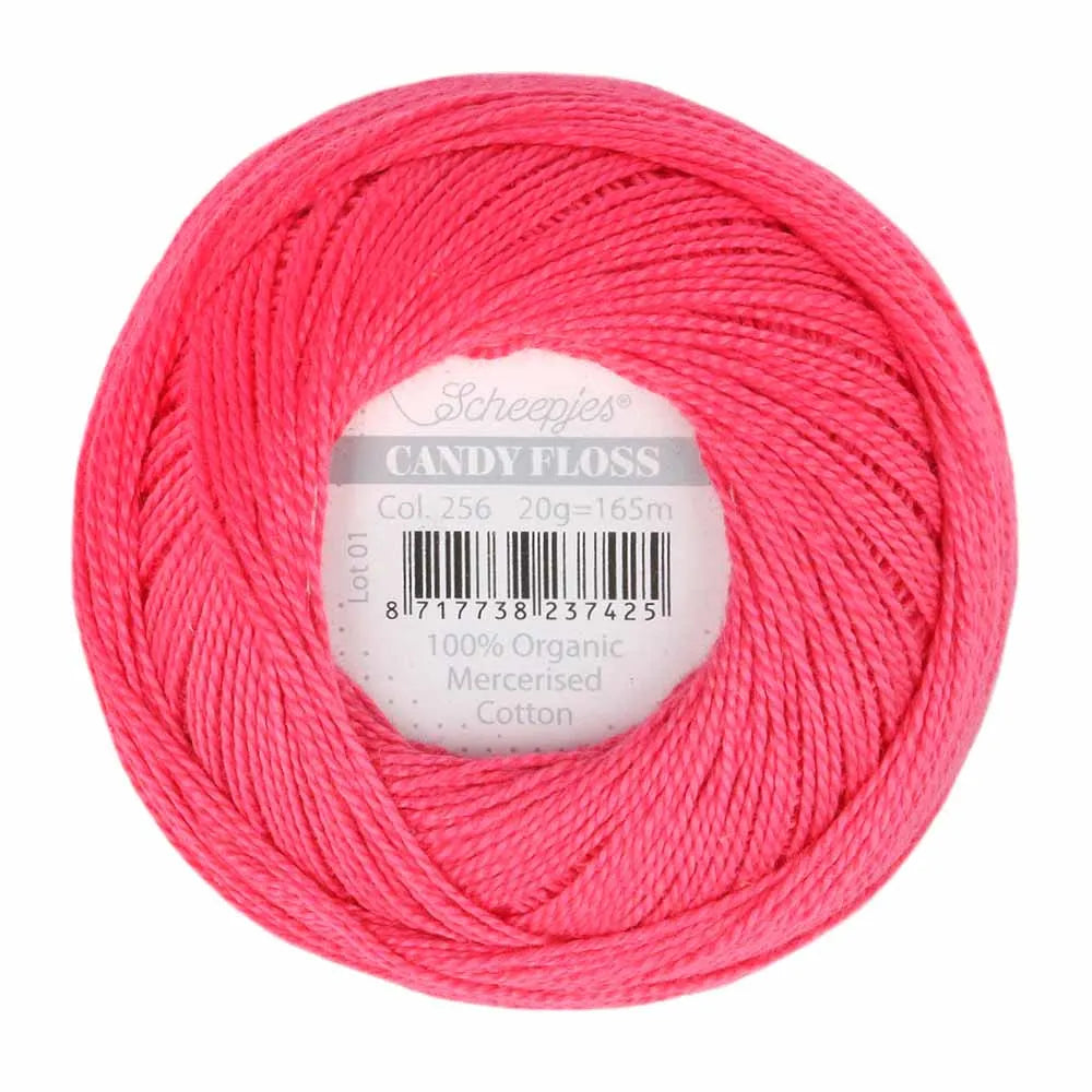 Scheepjes - Coton perlé Candy Floss 20 g - 256 Cornelia Rose