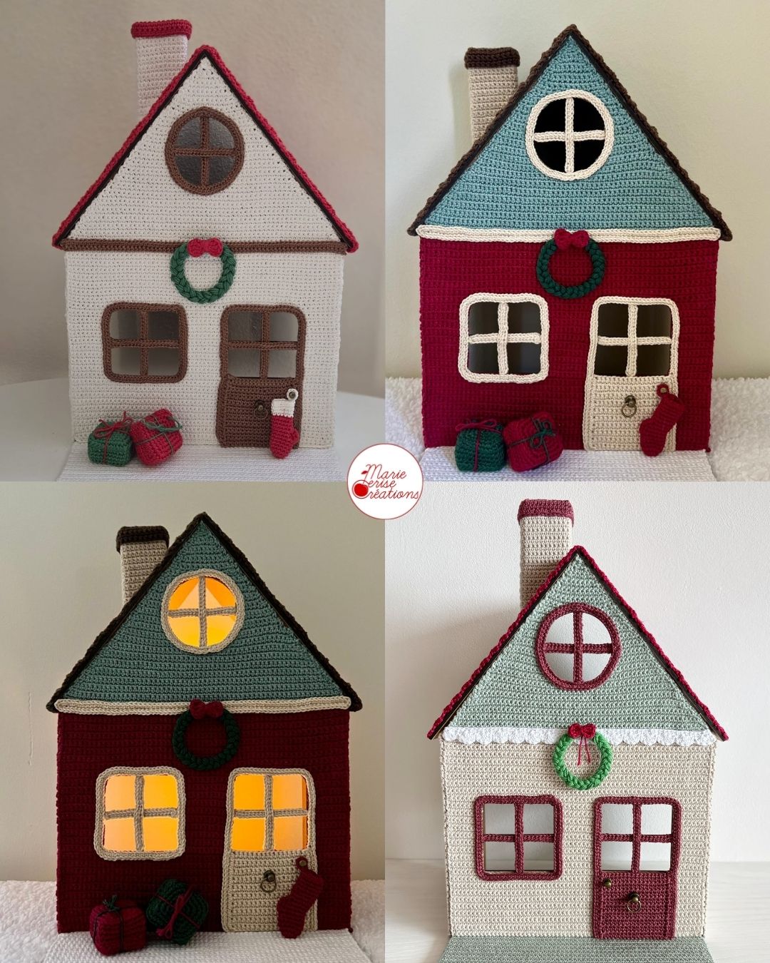 Kit Crochet : La Maison Photophore pour Poupées et Miniatures - Edition Limitée de Noël