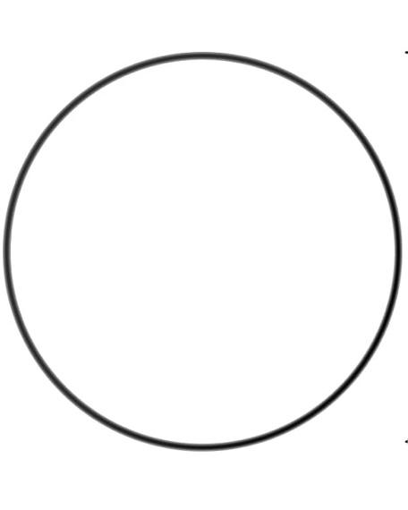 Anneau Cercle Métal Noir 30 cm pour Couronne Attrape Rêve Miroir Crochet Macramé