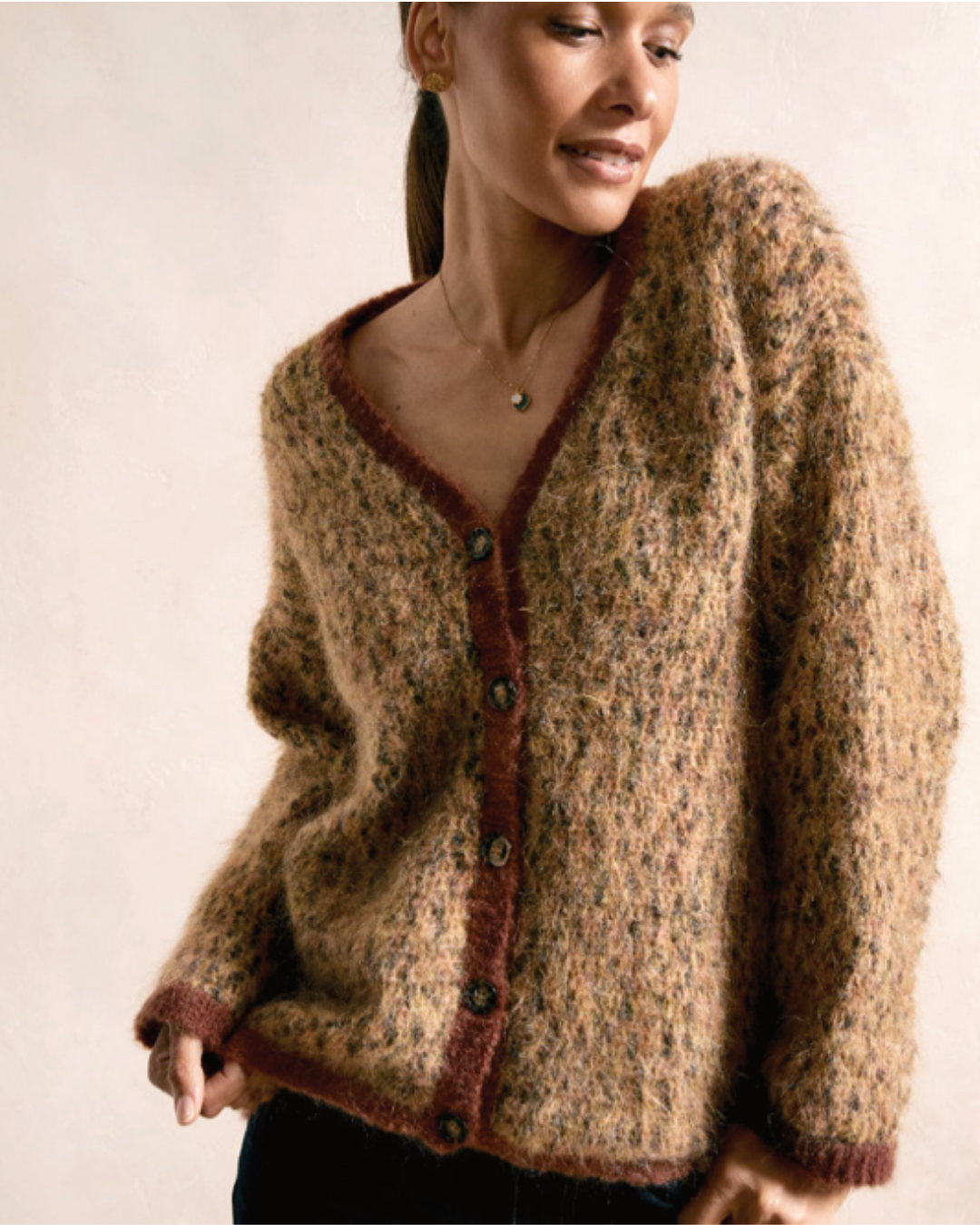 Patron PDF Crochet Phildar : modèle femme le gilet ORELIE en phil léo