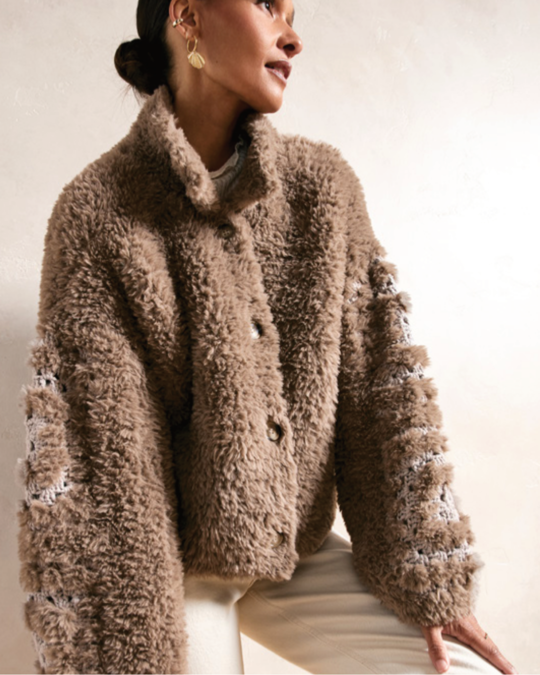 Patron PDF Crochet Phildar : modèle femme la veste AUDETTE Phil Inuit Imaginaire