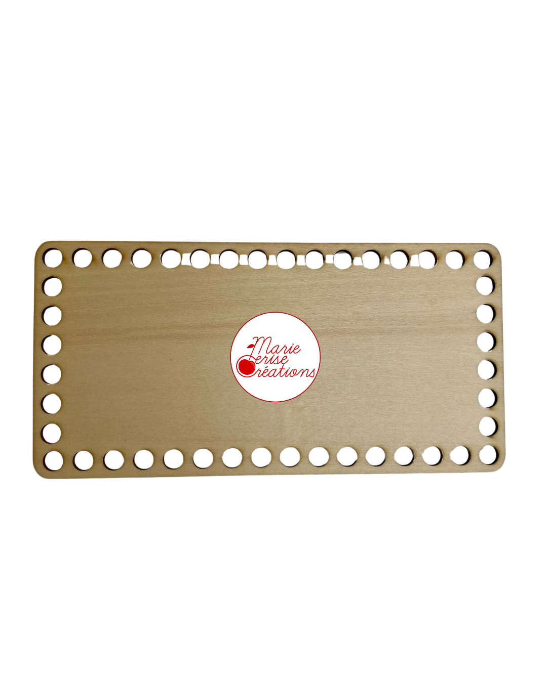 1 Fond Rectangulaire en Bois pour Bobbiny Premium au Crochet 20 x 10 cm Epaisseur 3mm Made In France