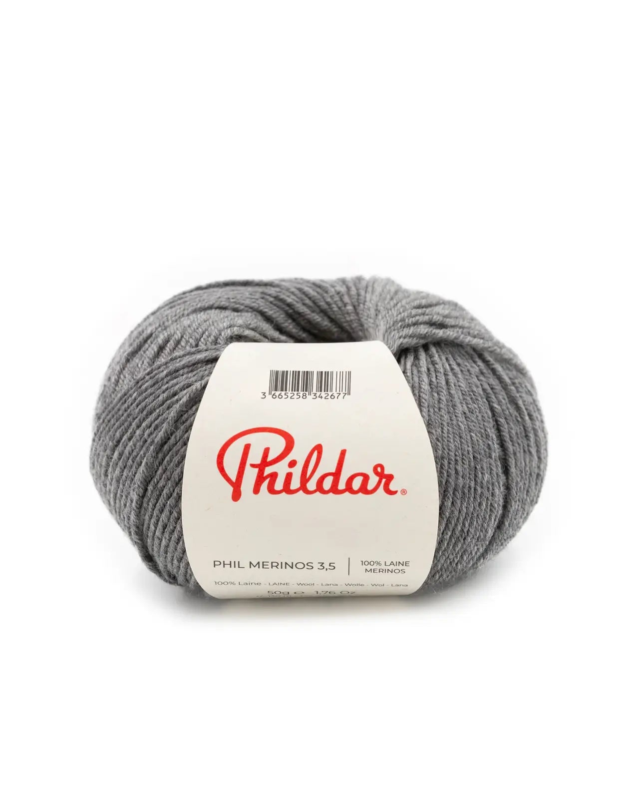 PHILDAR - PHIL MERINOS 3.5 - GRIS CHINE MOYEN