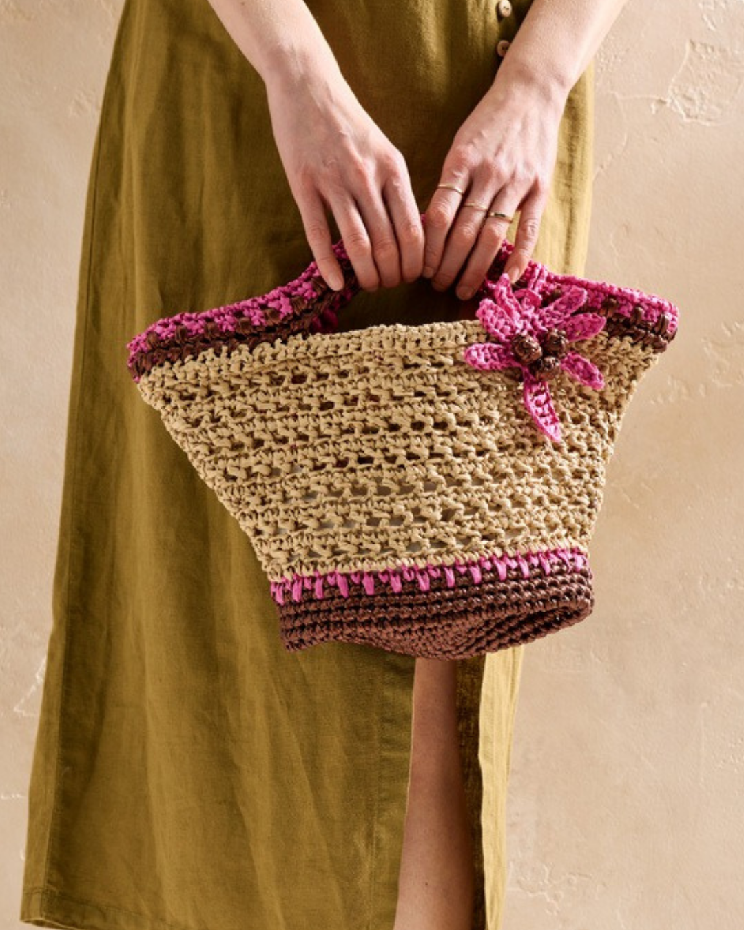 Kit Crochet Phildar : Le Sac NINA en Phil Similicuir et Raphia