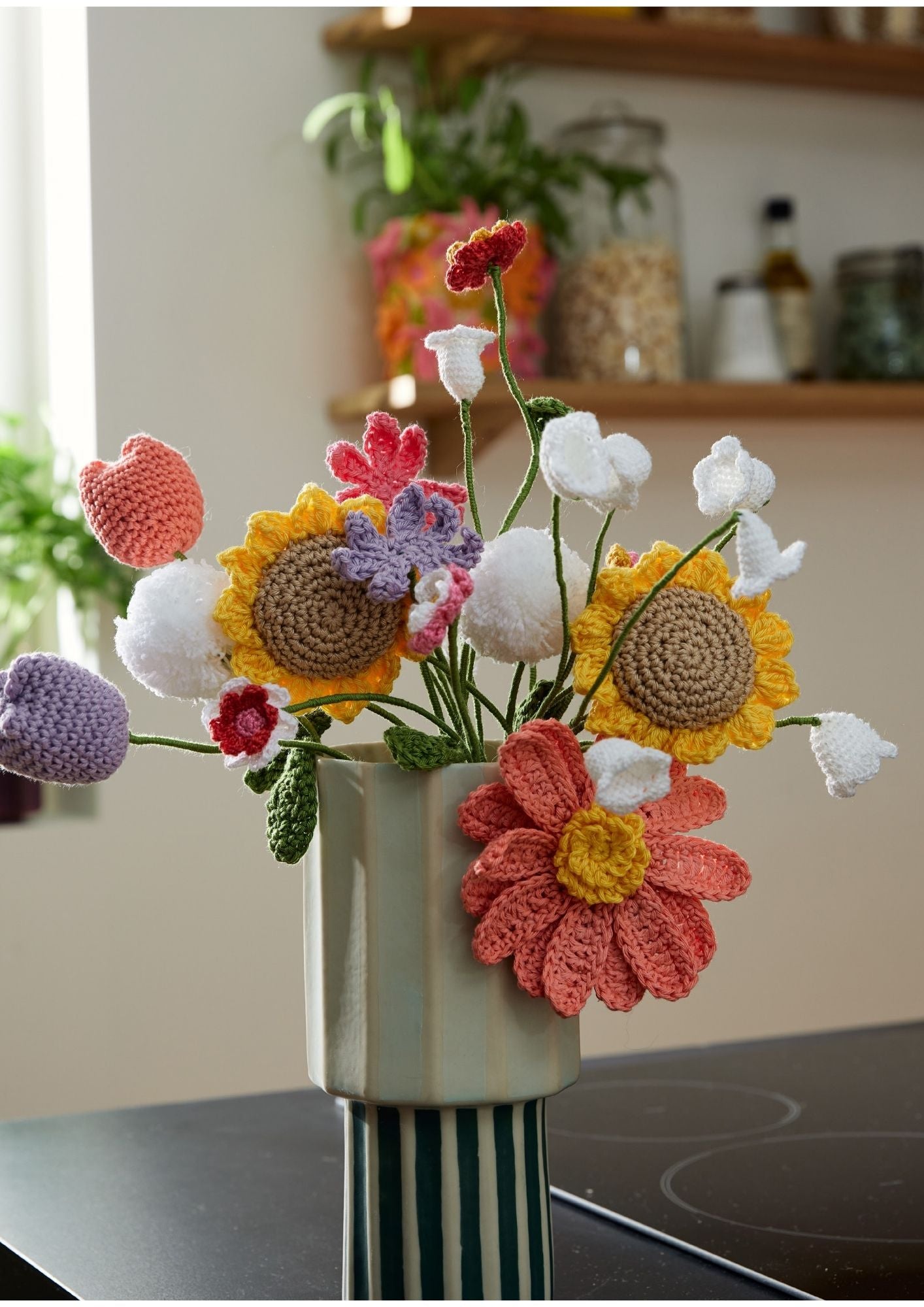 PATRON PDF CROCHET PINGOUIN : Le bouquet de fleurs NATURE