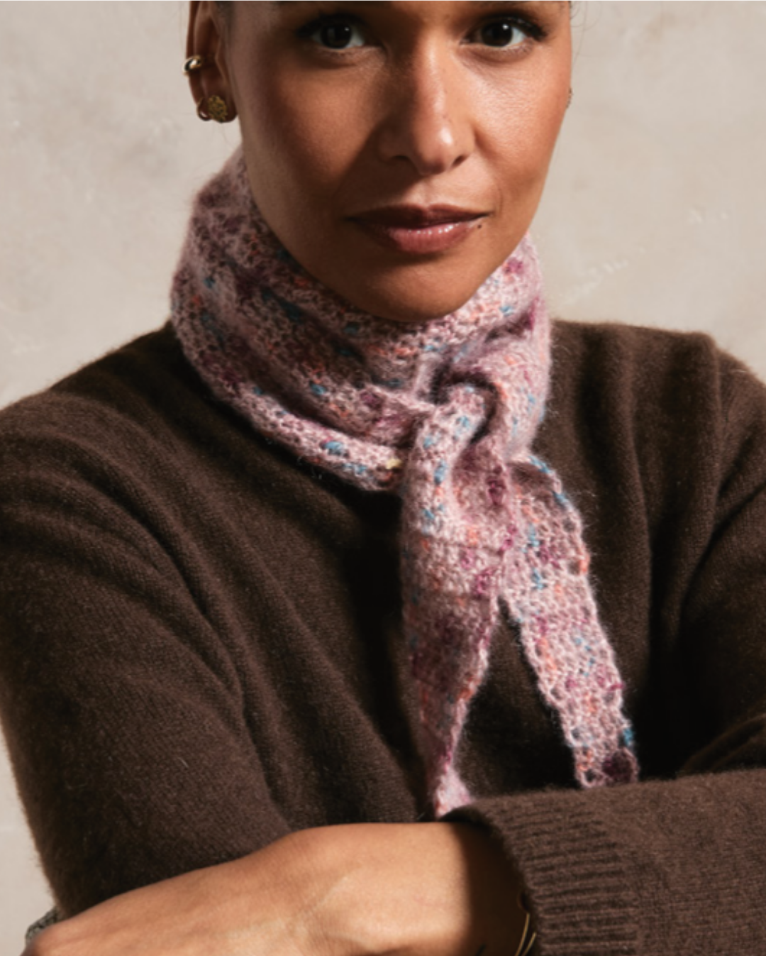 Patron PDF Crochet Phildar : modèle femme le foulard FANNY en phil mohair coton