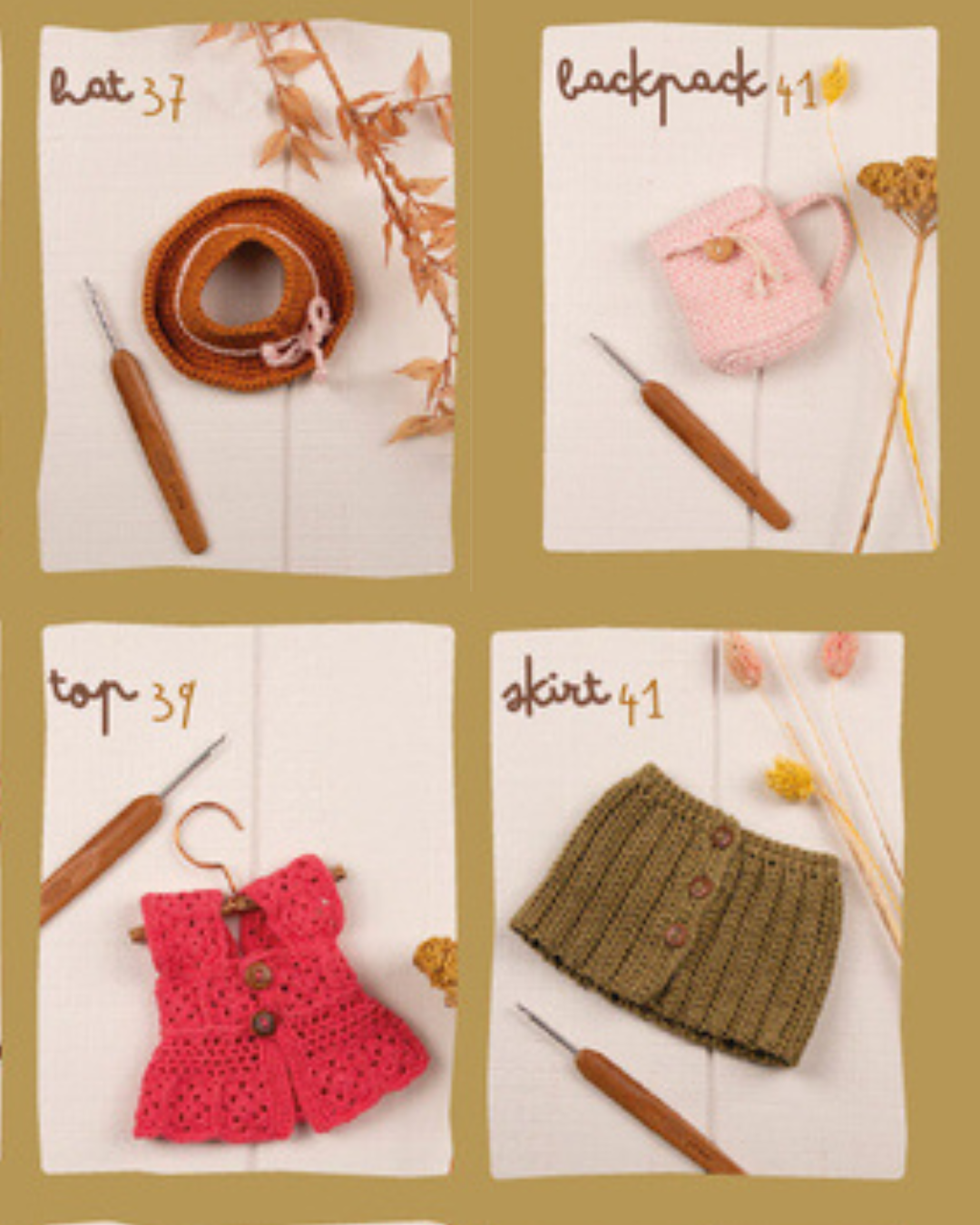 Kit Crochet Scheepjes English : Dressing 4 pièces pour Deer Rabbit et Mouse design @made_by_jay_
