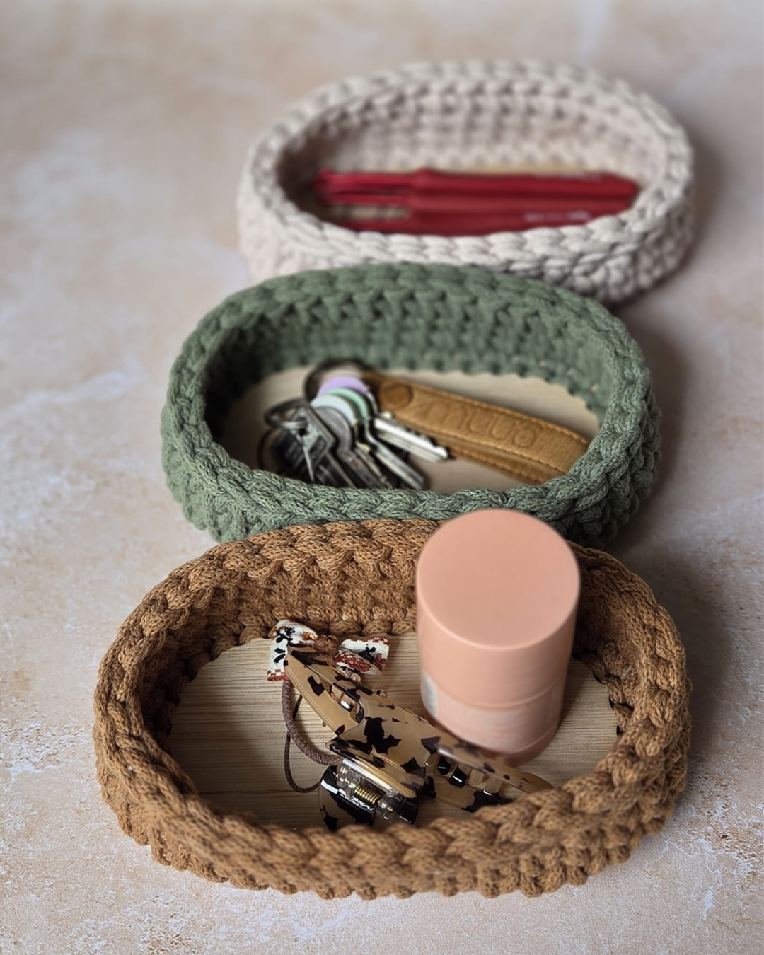 PATRON PDF CROCHET LOUISE : Vide Poche Range Lunettes Niveau Débutant avancé