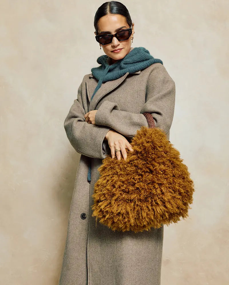 Kit Tricot Phildar : Modèle femme sac BASIL en phil siberia similicuir - Facile