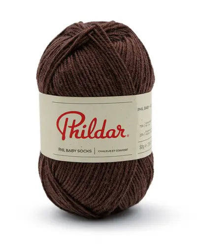 PHILDAR - PHIL BABY + SOCKS - BROWNIE
