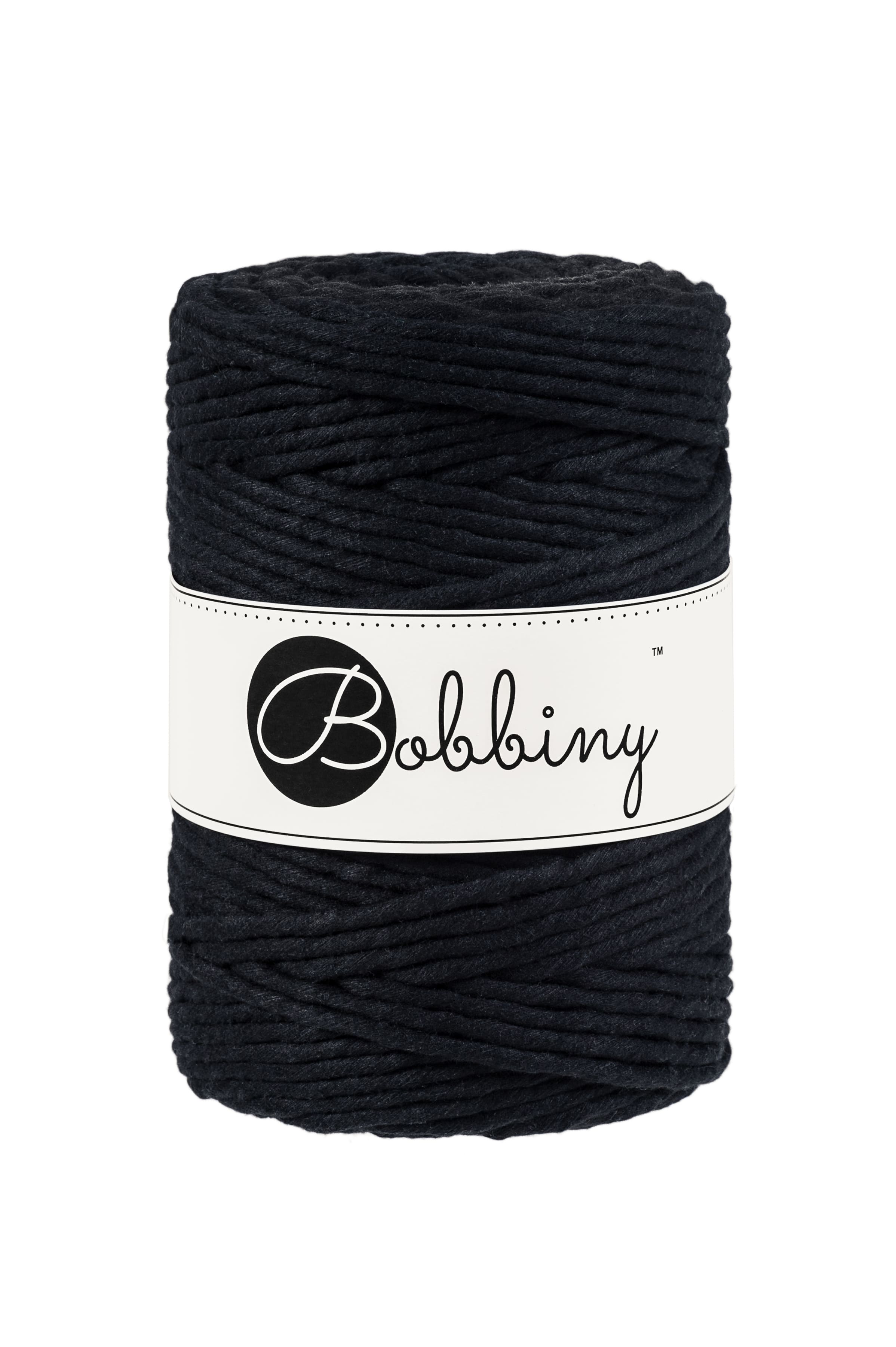 BOBBINY - COTON PEIGNÉ 5MM - BLACK