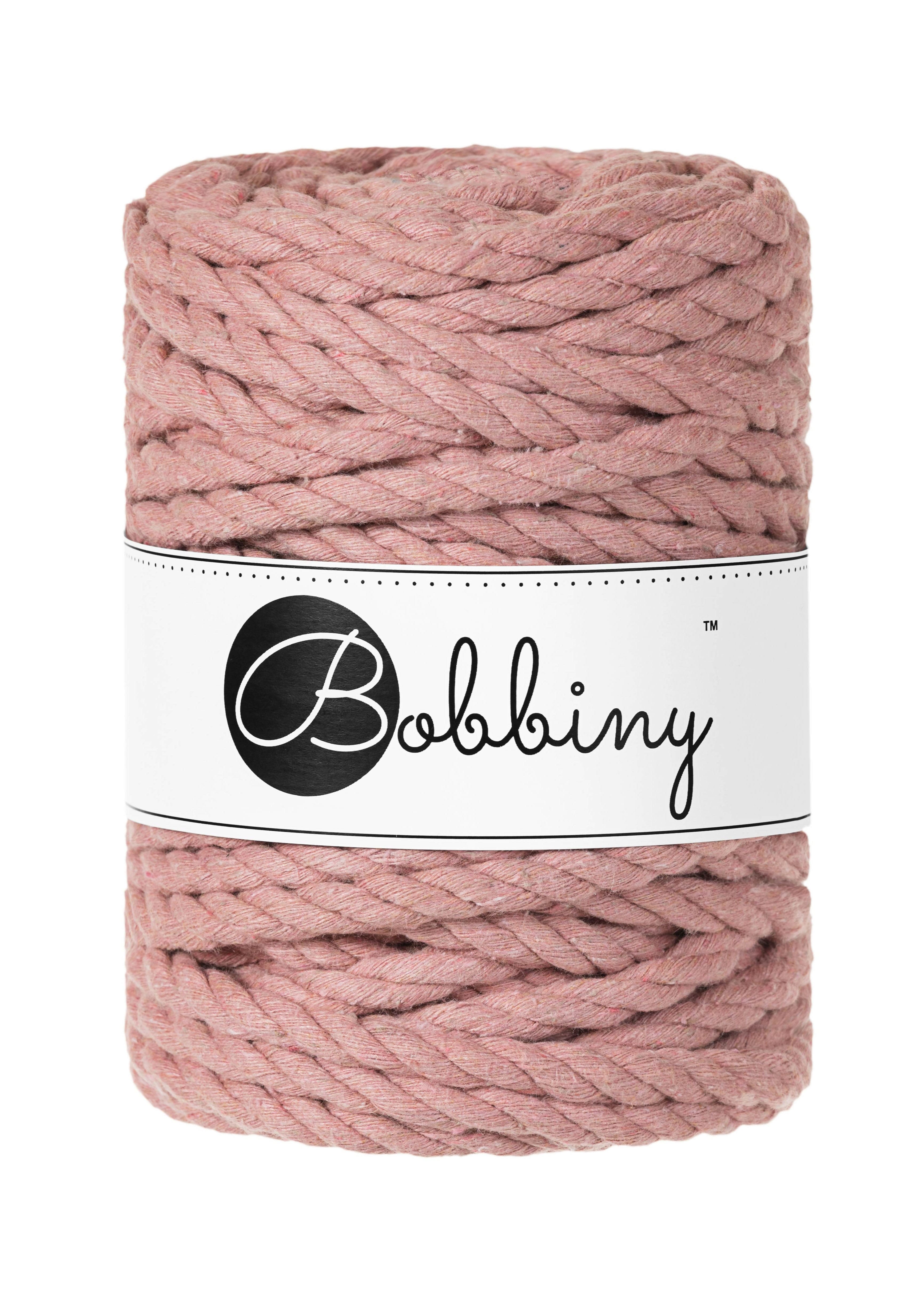 BOBBINY - COTON CÂBLÉ 3PLY 9MM - BLUSH