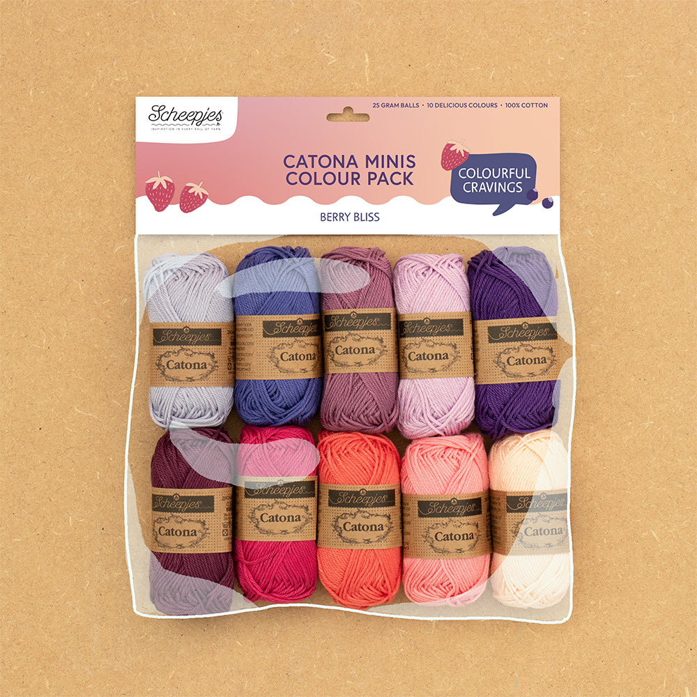 Scheepjes - Catona Colour Pack 10 x 25g - Berry Bliss