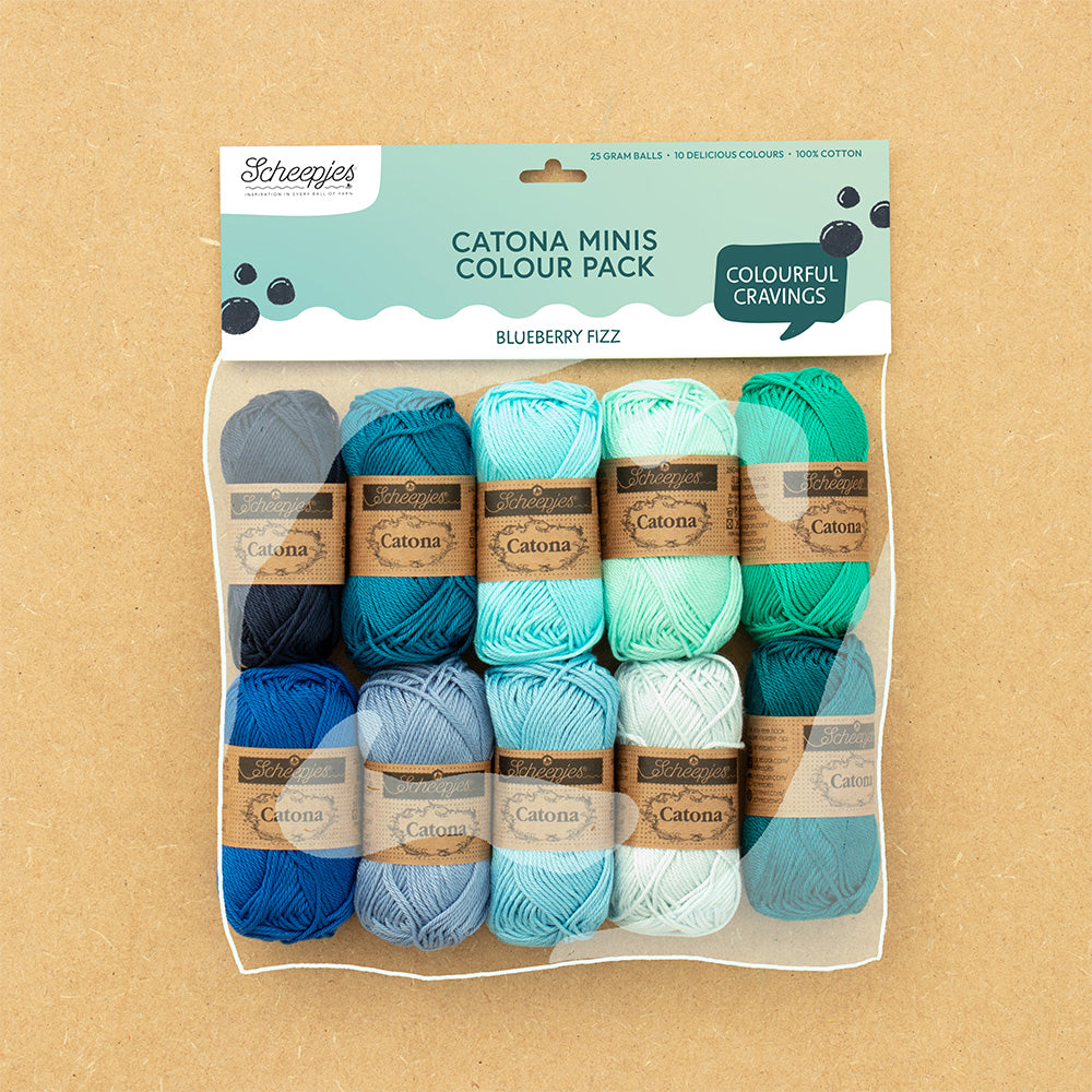 Scheepjes - Catona Colour Pack 10 x 25g - Blueberry Fizz