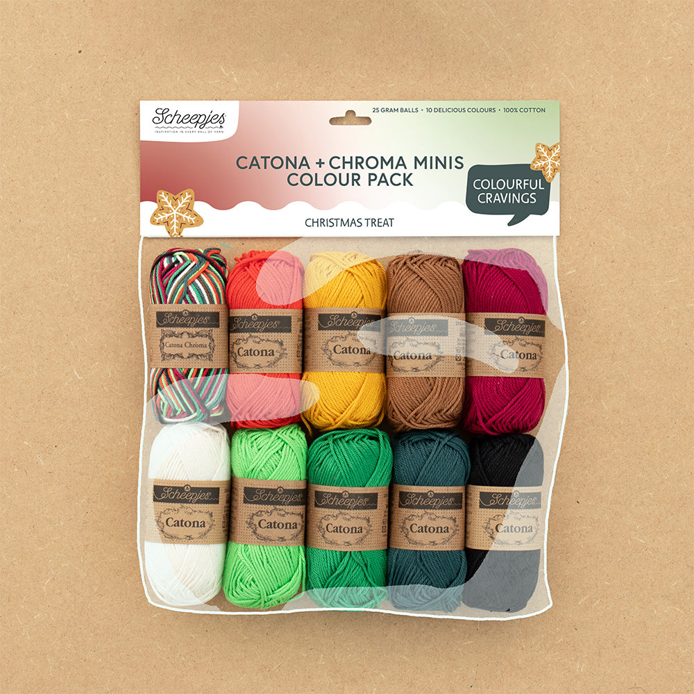 Scheepjes - Catona Colour Pack 10 x 25g - Christmas Treat