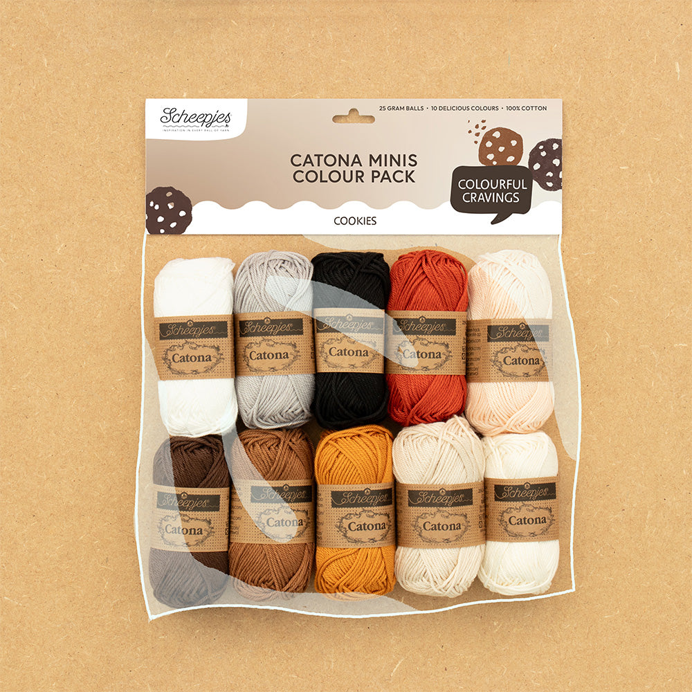 Scheepjes - Catona Colour Pack 10 x 25g - Cookies