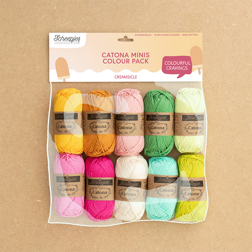 Scheepjes - Catona Colour Pack 10 x 25g - Creamsicle