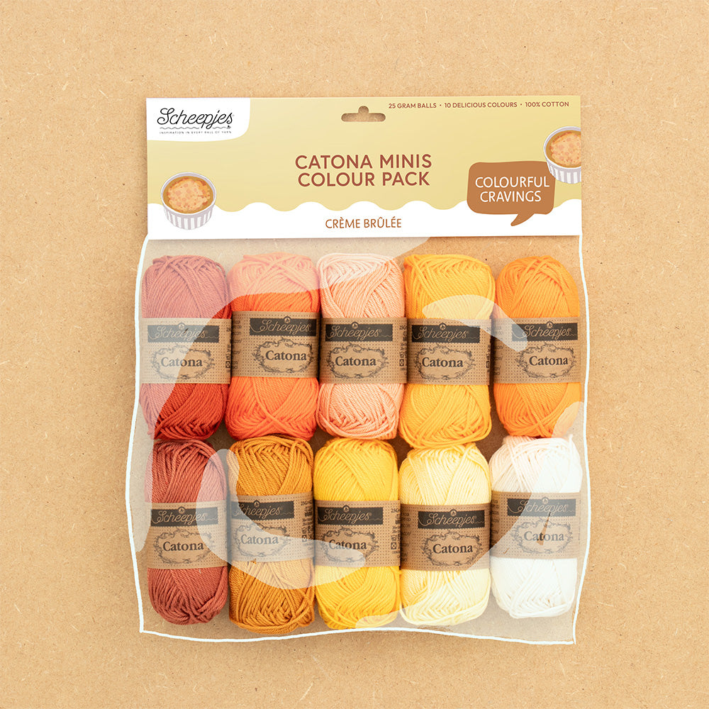 Scheepjes - Catona Colour Pack 10 x 25g - Crème Brûlée