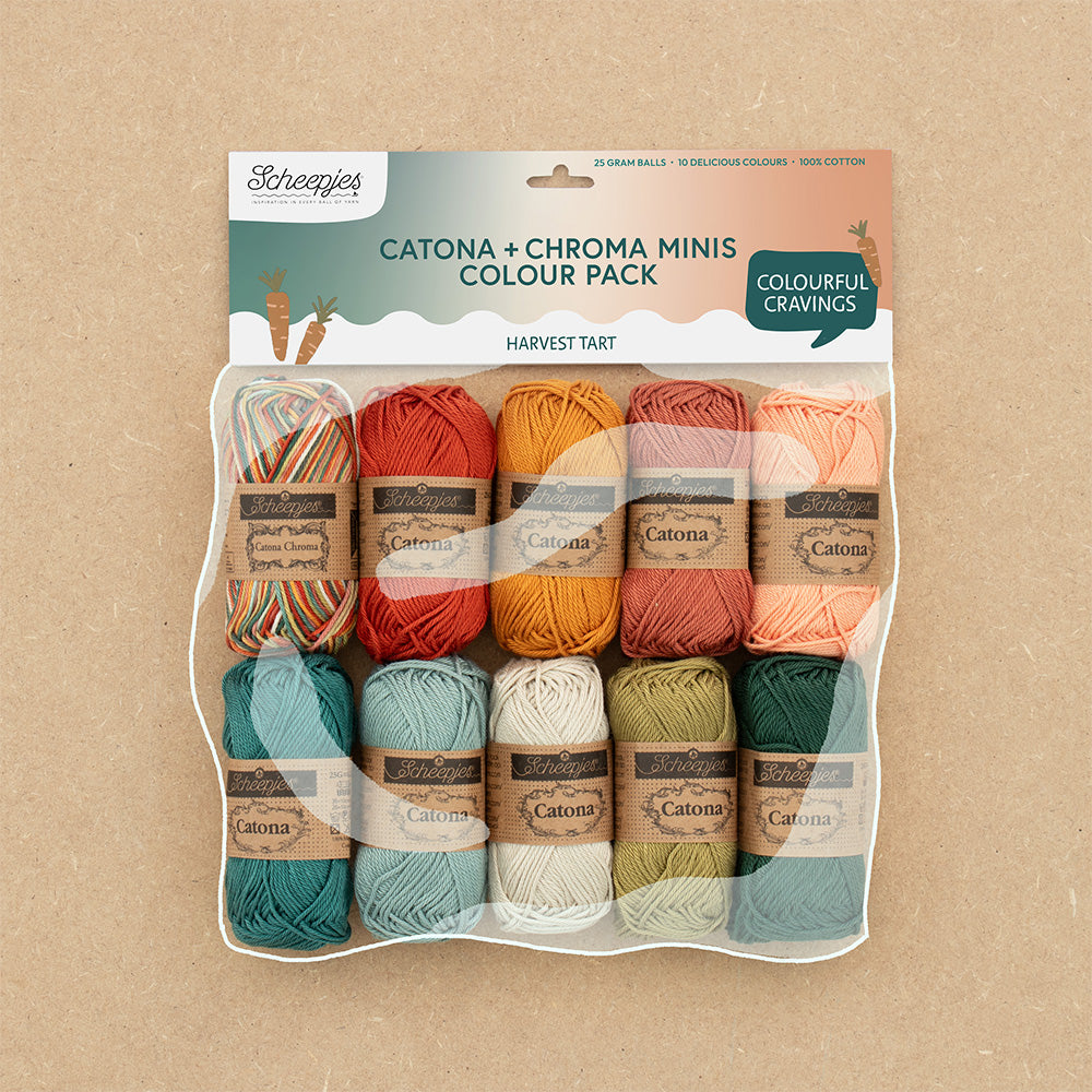 Scheepjes - Catona Colour Pack 10 x 25g - Harvest Tart