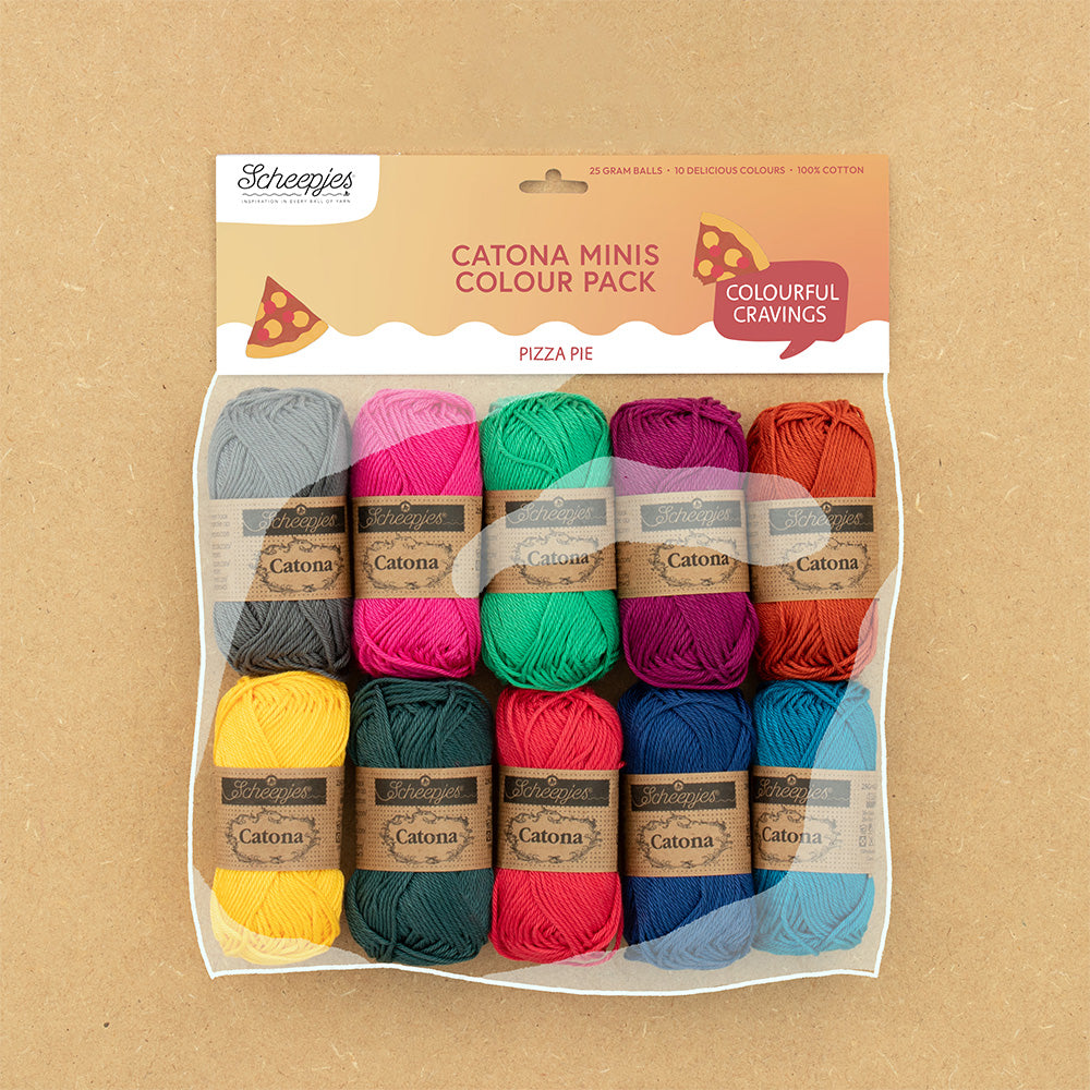Scheepjes - Catona Colour Pack 10 x 25g - Pizza Pie
