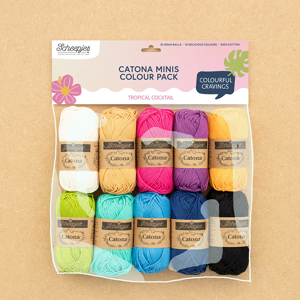 Scheepjes - Catona Colour Pack 10 x 25g - Tropical Cocktail