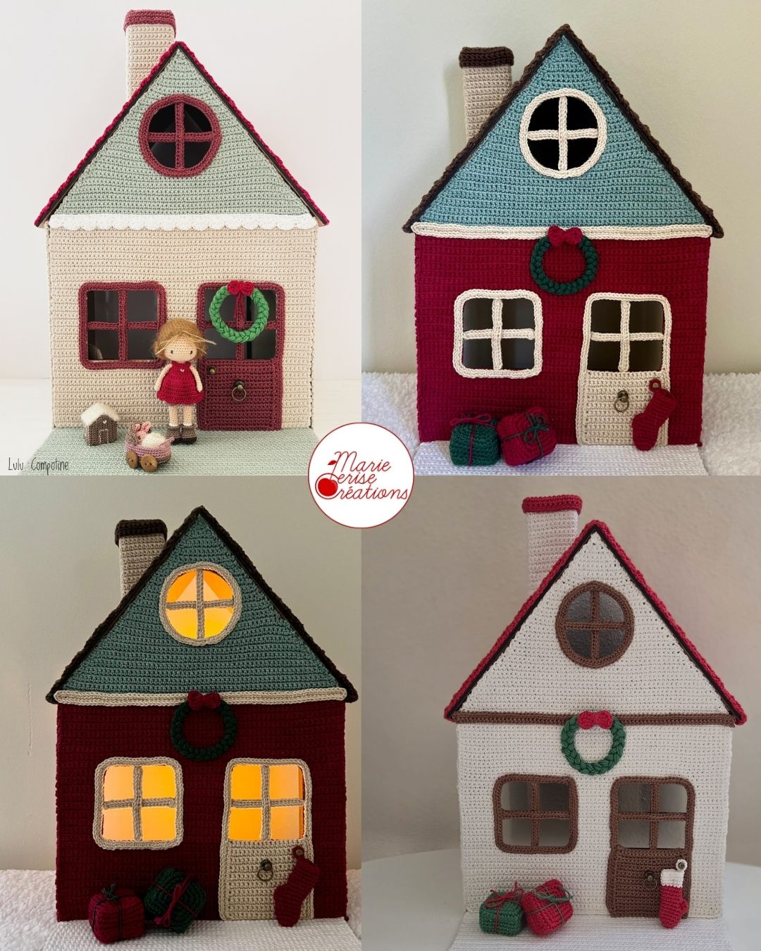 Kit Crochet : La Maison Photophore pour Poupées et Miniatures - Edition Limitée de Noël