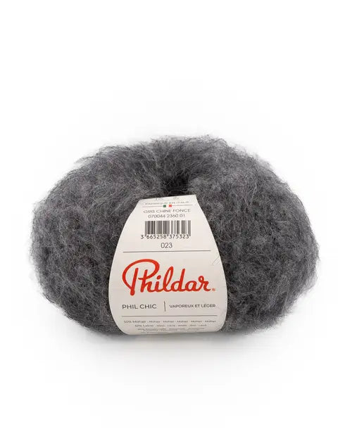 PHILDAR - PHIL CHIC - gris chiné foncé