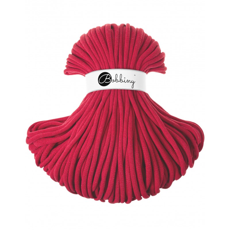 BOBBINY - COTON TRESSÉ JUMBO 9MM - CLASSIC RED