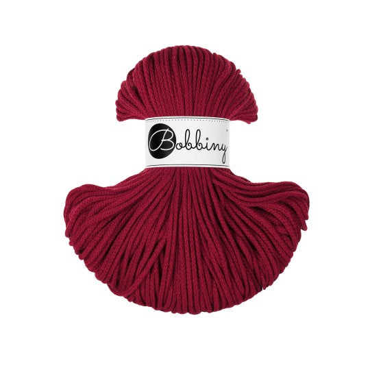 BOBBINY - COTON TRESSÉ JUNIOR 3MM - RED VELVET Edition Limitée AH26