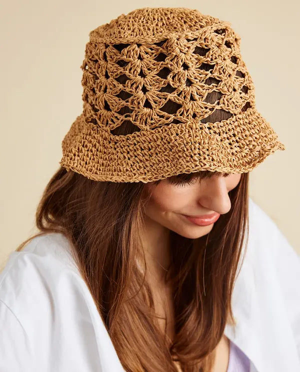 KIT CROCHET PHILDAR  : Le bob FLAVIE en Raphia - Niveau Intermédiaire