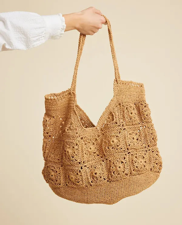 KIT CROCHET PHILDAR  : Le sac Grannys FLORIANE en Raphia - Niveau Intermédiaire