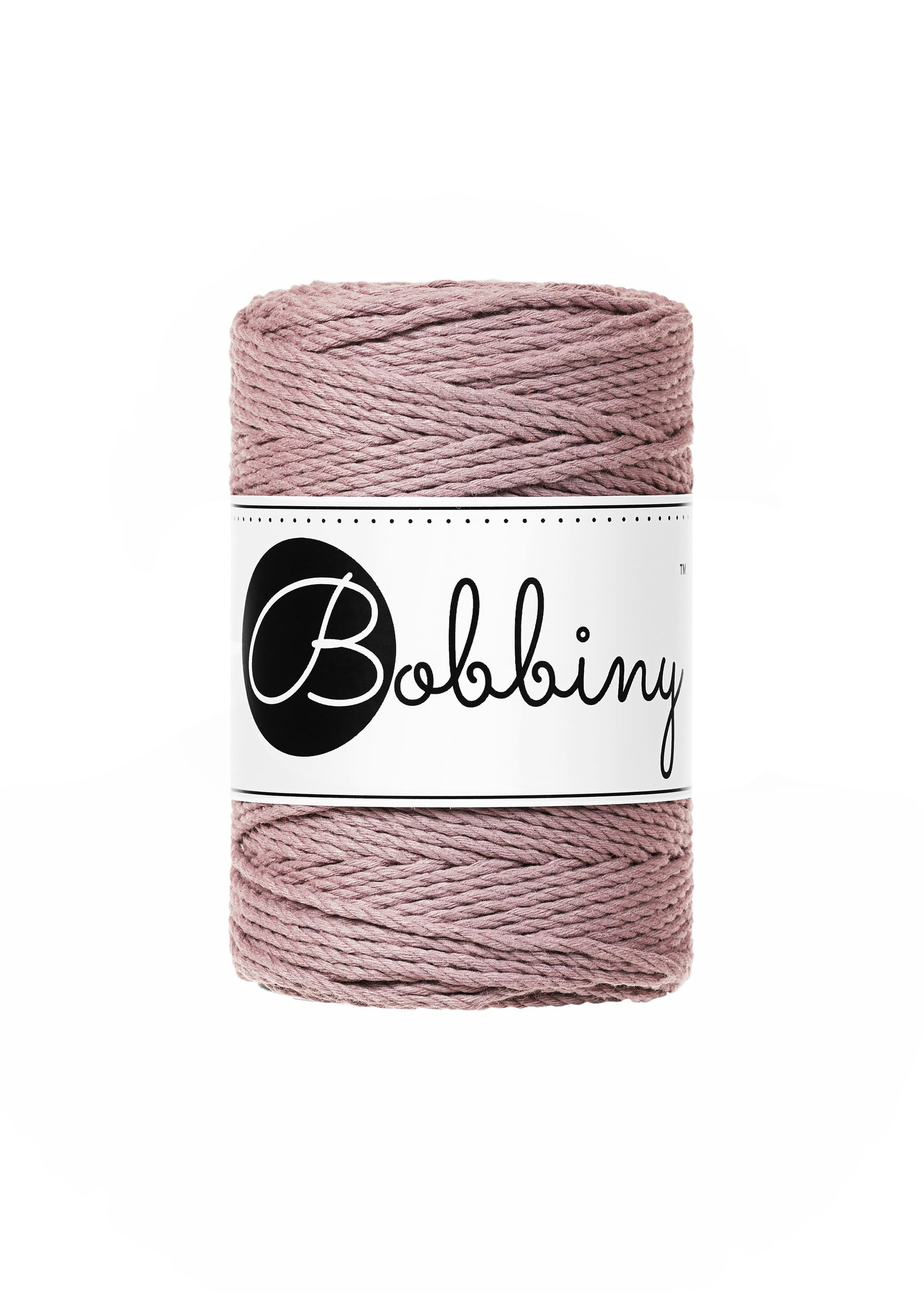 BOBBINY - COTON CÂBLÉ 3PLY 1.5MM - MAUVE