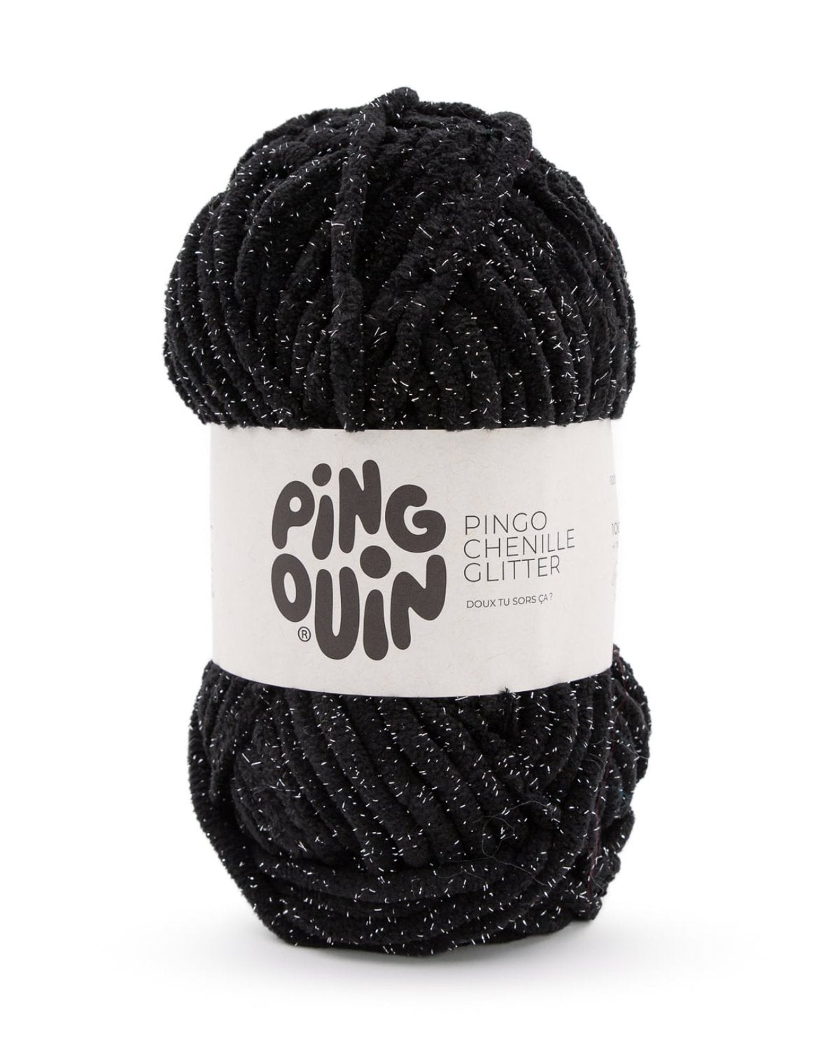 PINGOUIN - PINGO CHENILLE GLITTER - NOIR