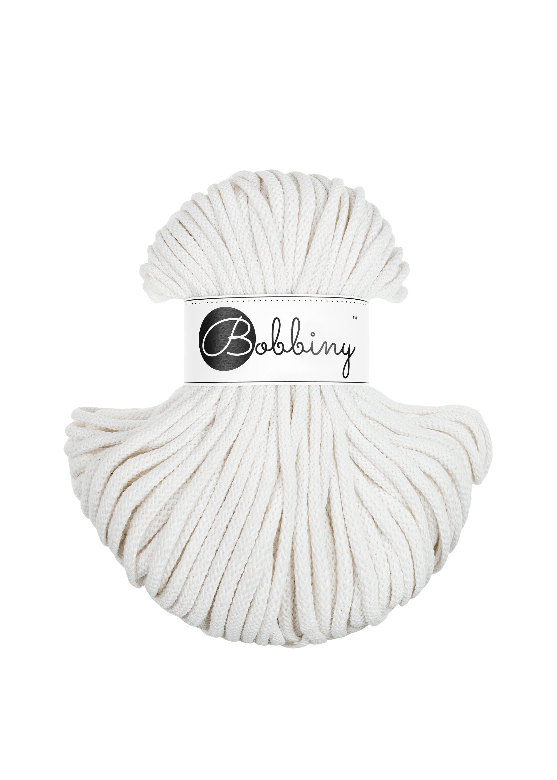 BOBBINY - COTON TRESSÉ PREMIUM 5MM (50M) - OFF WHITE