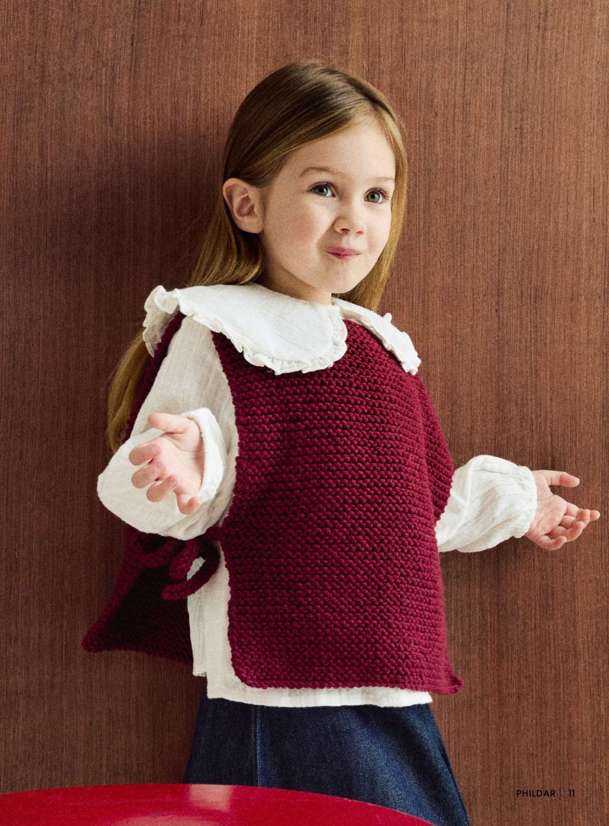 Patron pdf tricot Phildar : Modèle Enfant Le Plastron THALIA en Phil Imaginaire 6 Facile