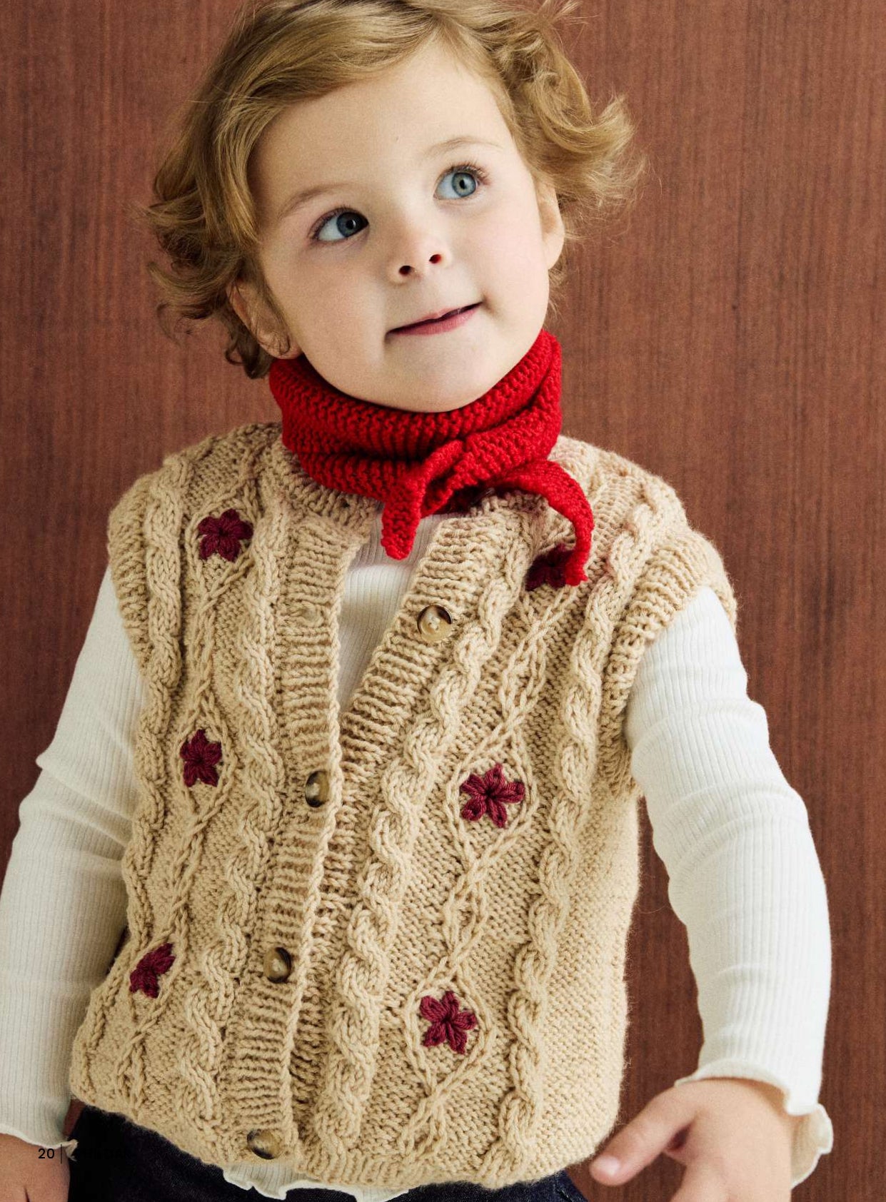 Patron pdf tricot Phildar : Modèle Enfant Le gilet STELINA en Phil Irlandais Intermédiaire