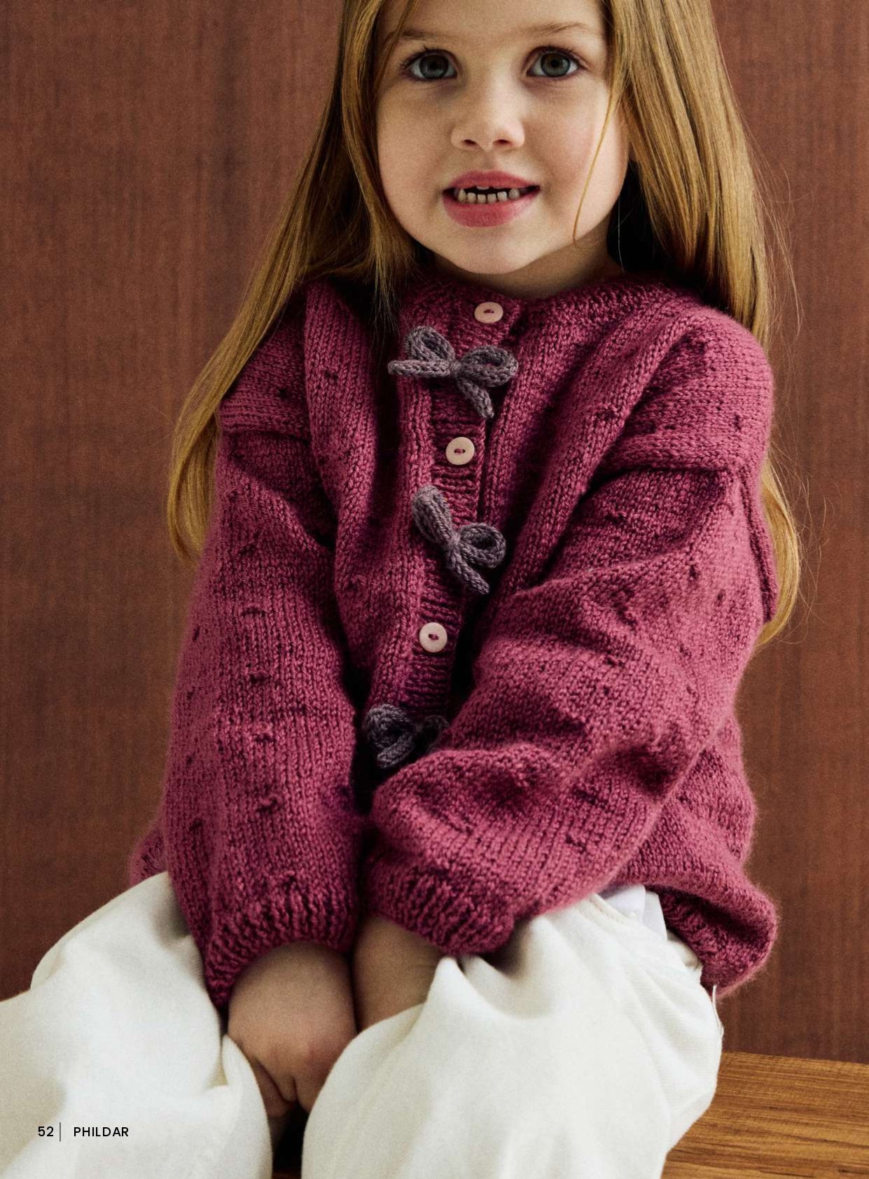 Patron pdf tricot Phildar : Modèle Enfant Le gilet TRESSY en Phil SUPERBABY Intermédiaire (Copy)