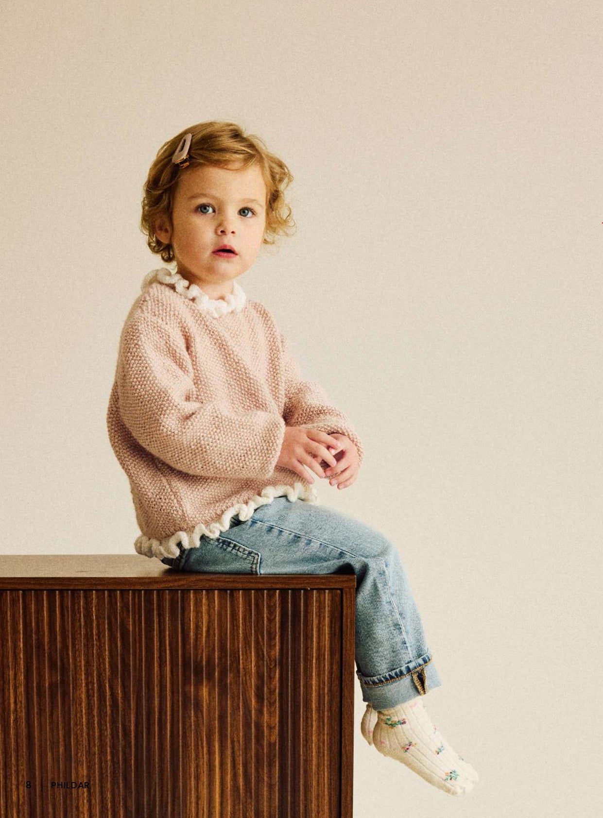 Patron pdf tricot Phildar : Modèle Enfant Le Pull SOIZIC en Phil SUPERBABY Intermédiaire