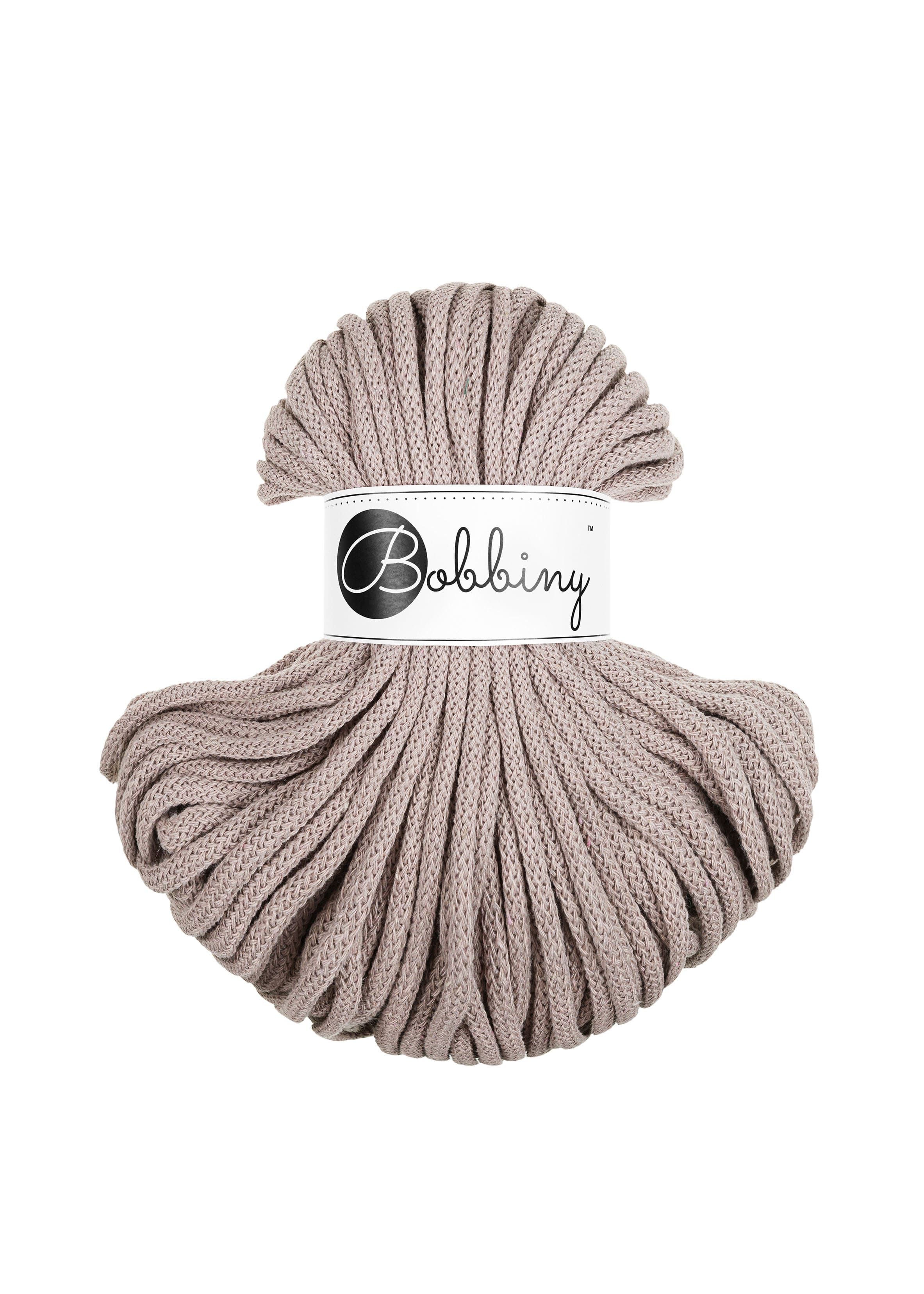 BOBBINY - COTON TRESSÉ PREMIUM 5MM (50M) - PEARL