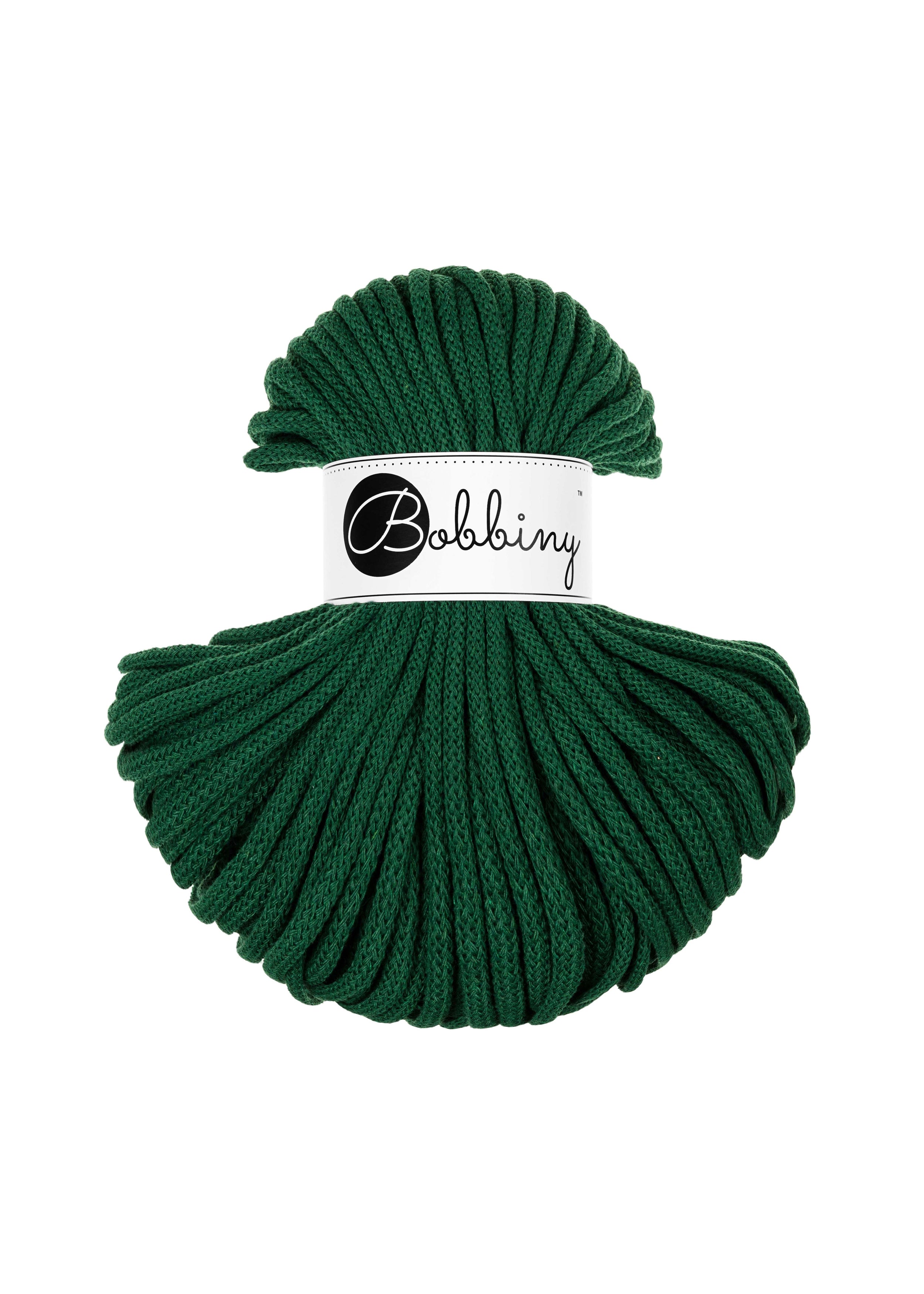 BOBBINY - COTON TRESSÉ PREMIUM 5MM (50M) - PINE GREEN