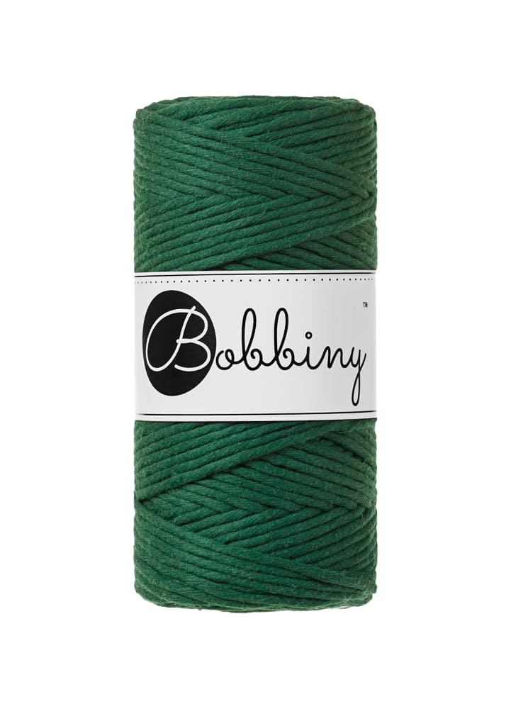 BOBBINY - COTON PEIGNÉ 3MM - PINE GREEN