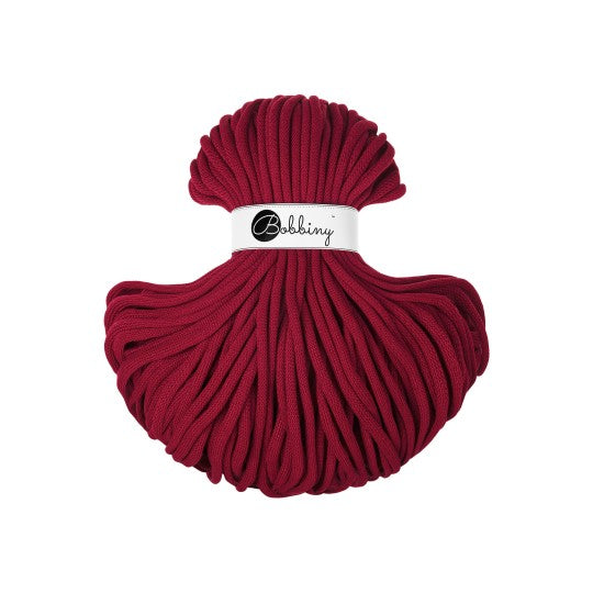 BOBBINY - COTON TRESSÉ JUMBO 9MM - RED VELVET Edition Limitée AH26