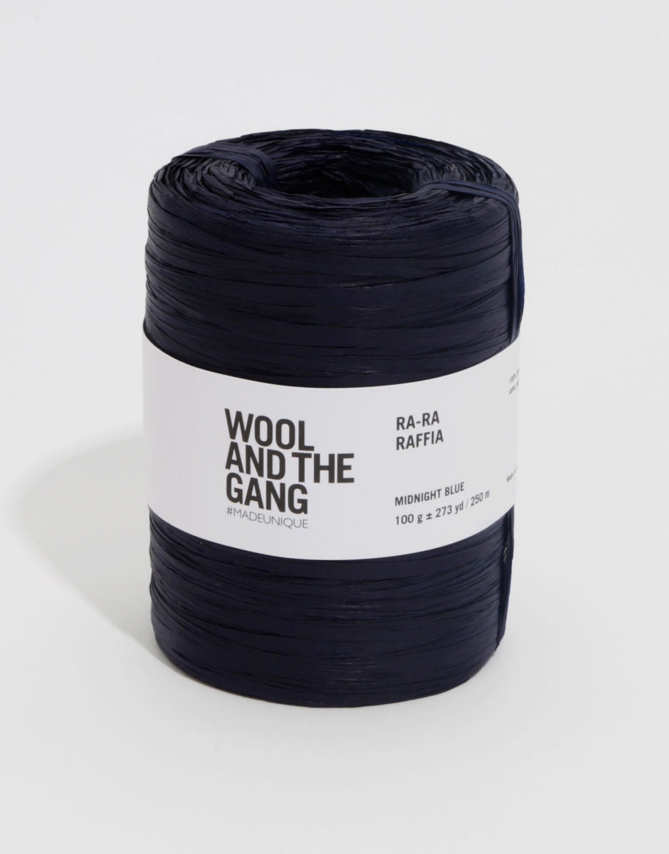Ra-Ra Raffia Wool And The Gang - Raphia Crochet - Midnight Blue 30g & 100g
